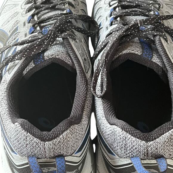 Asics Gel Venture 7 Shoes Mens 15 Gray Blue Performance Trail Running Sneakers - Picture 8 of 13